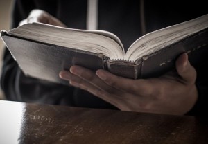 Bible Reading Christian Stock Image